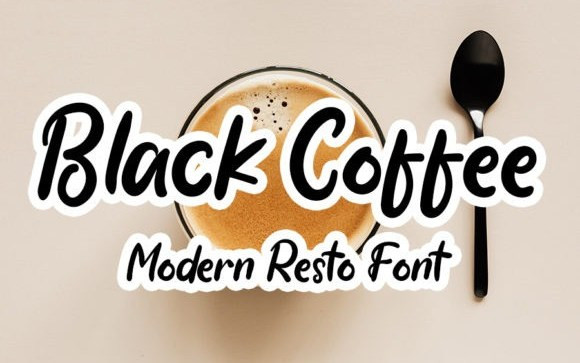 Black Coffee Script Font