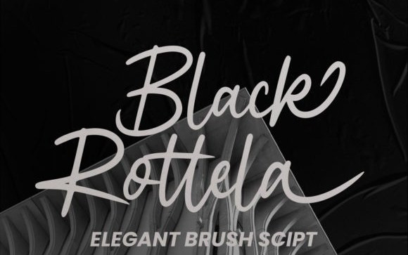 Black Rotela Script Font