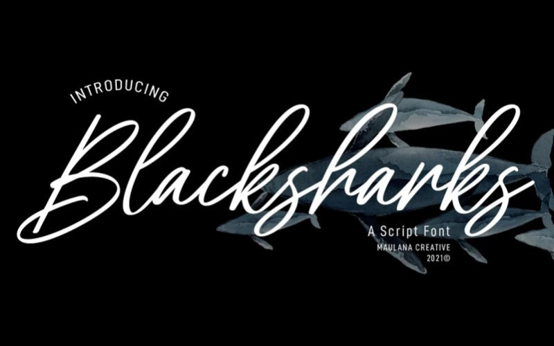 Blacksharks Handwritten Font