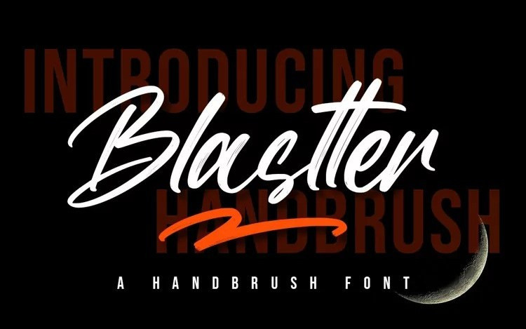 Blastter Brush Font