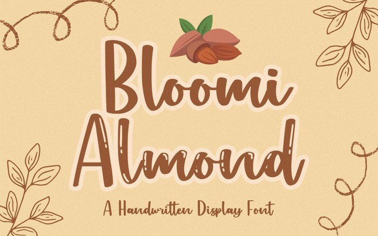 Bloomi Almond Handwritten Font