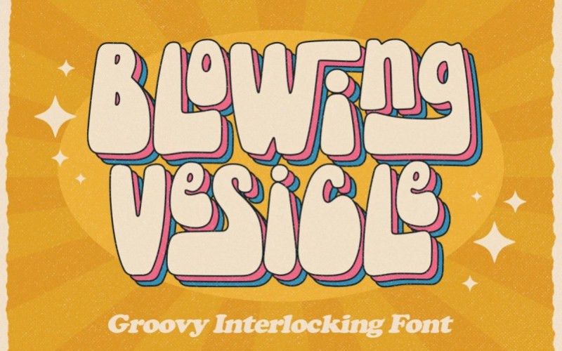 Blowing Vesicle Display Font