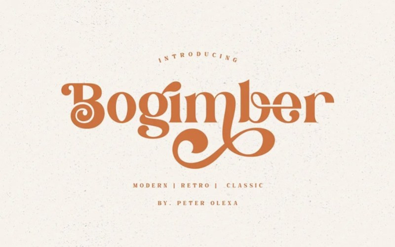 Bogimber Serif Font