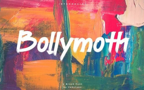 Bollymoth Brush Font