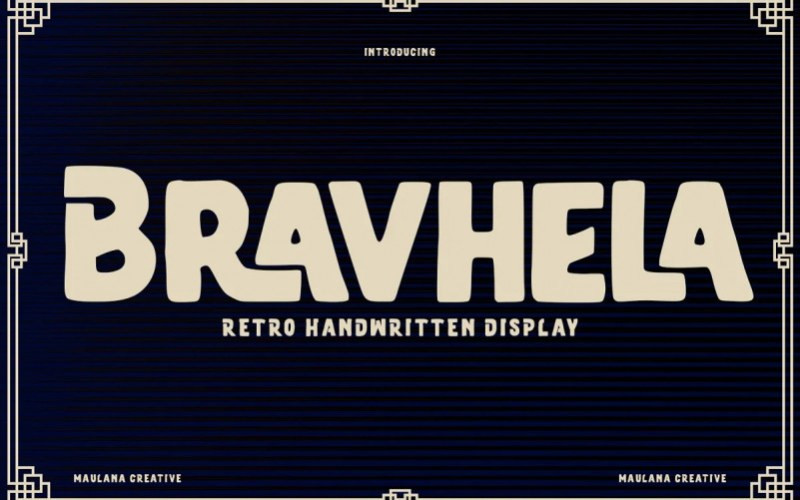 Bravhela Display Font