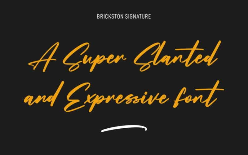 Brickston Script Font