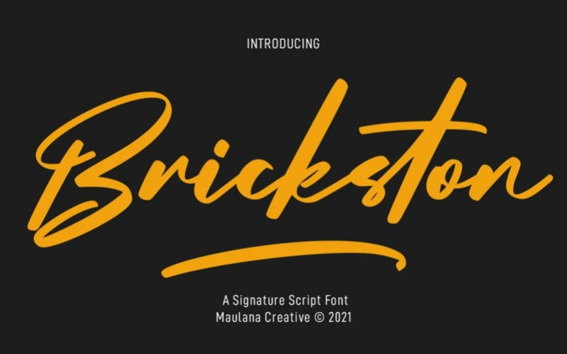 Brickston Script Font