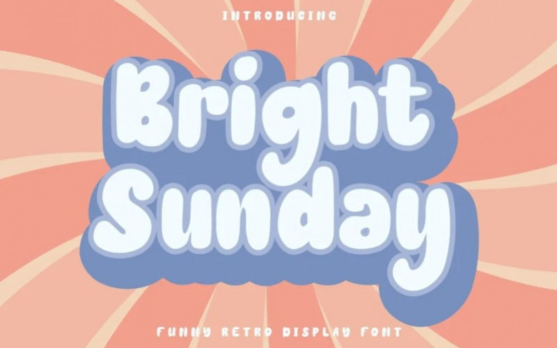 Bright Sunday Display Font