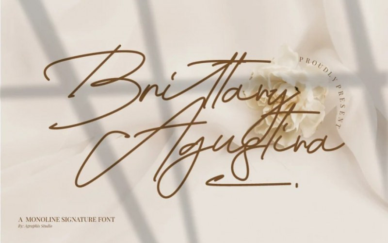 BrittanyAgustina Handwritten Font