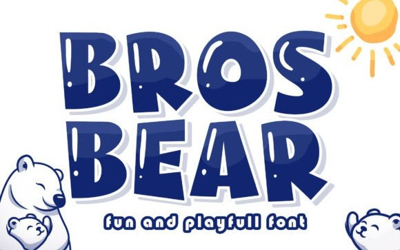 Bros Bear Display Font