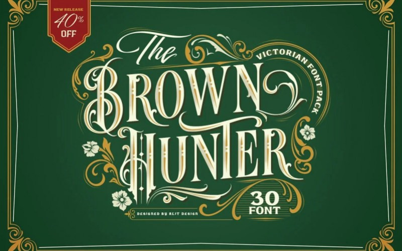 Brown Hunter Display Font
