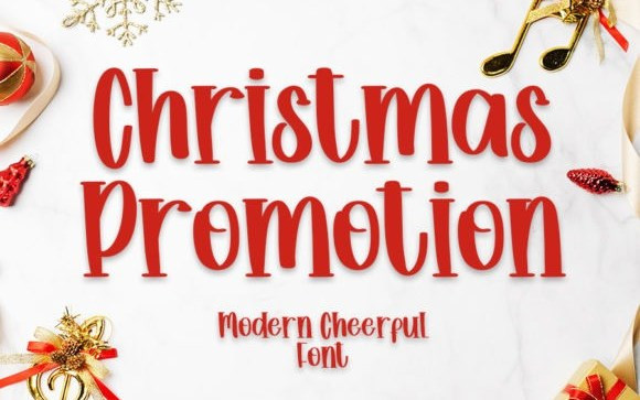 Christmas Promotion Display Font