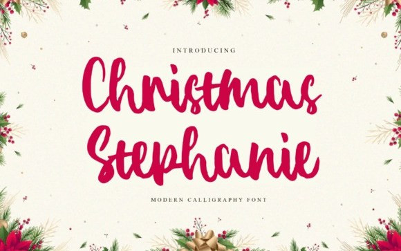 Christmas Stephanie Script Font