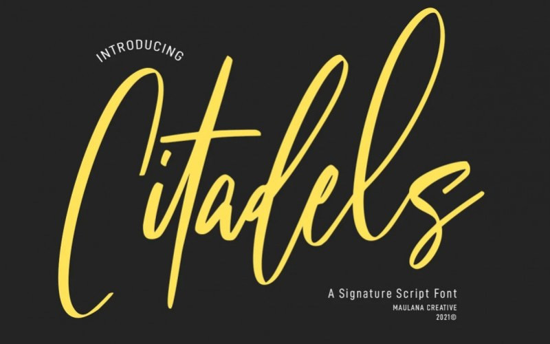 Citadels Handwritten Font