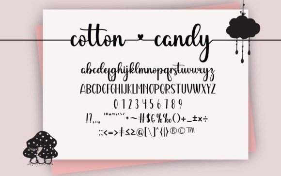 Cotton Candy Font Duo