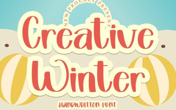 Creative Winter Display Font