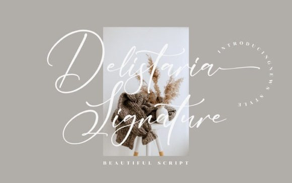 Delistaria Signature Font