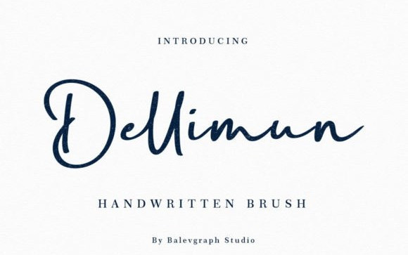 Dellimun Handwritten Font