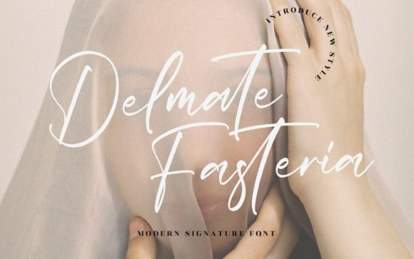 Delmate Fasteria Handwritten Font