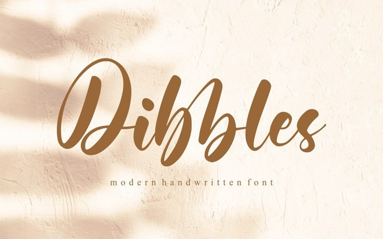 Dibbles Handwritten Font