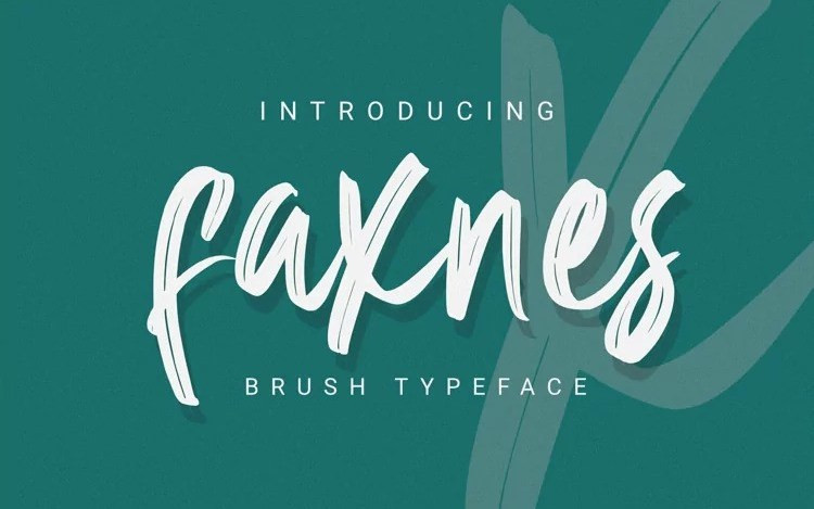 Faxnes Brush Font