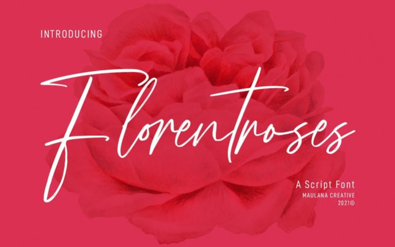 Florentroses Handwritten Font