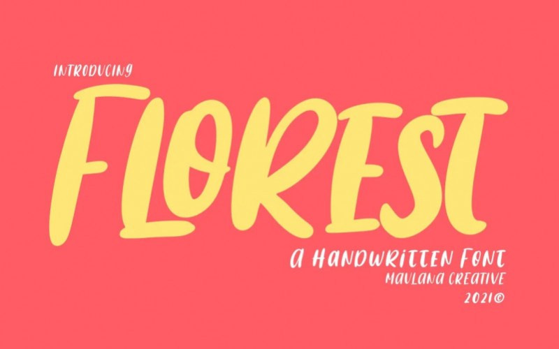 Florest Handwritten Font