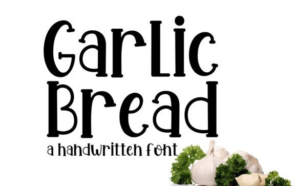 Garlic Bread Display Font