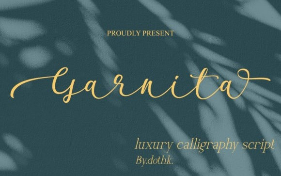 Garnita Calligraphy Font