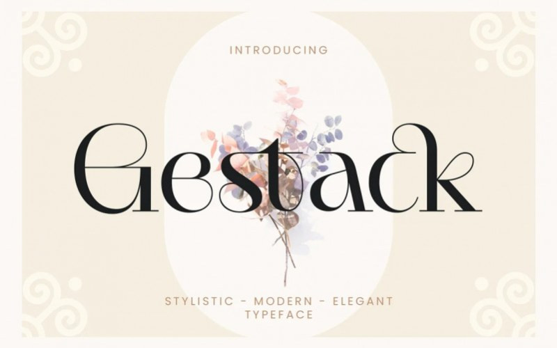 Gestack Serif Font