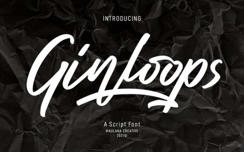 Ginloops Script Font