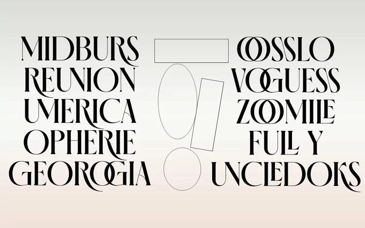 Glossy Serif Font