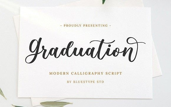 Graduation Calligraphy Font