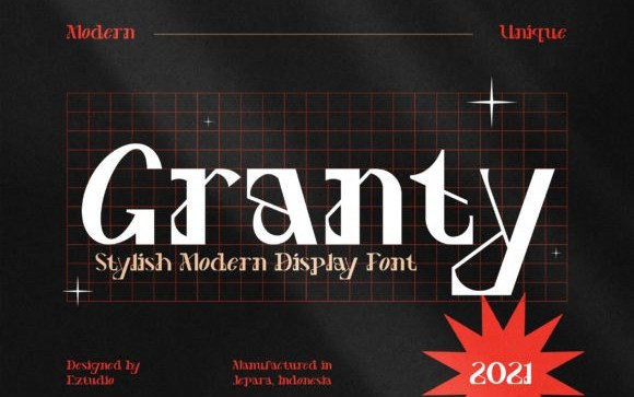 GRANTY Display Font