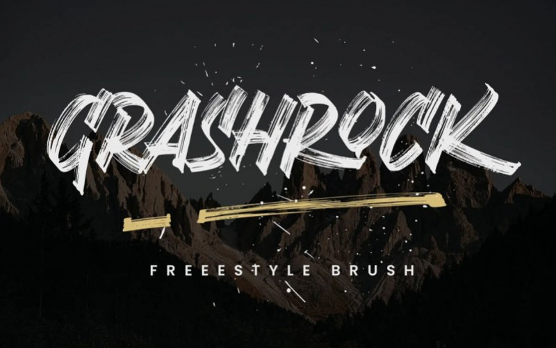 Grashrock Brush Font