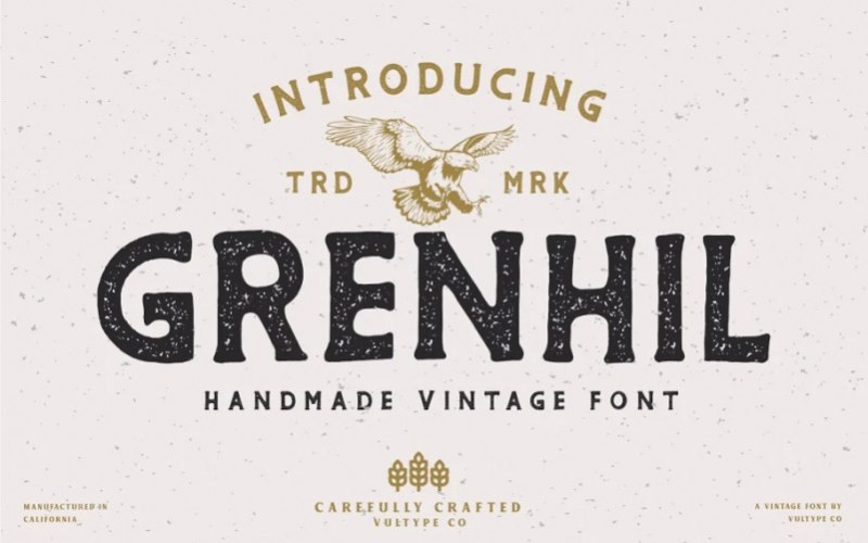 GRENHIL Display Font