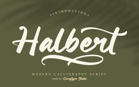 Halbert Script Font