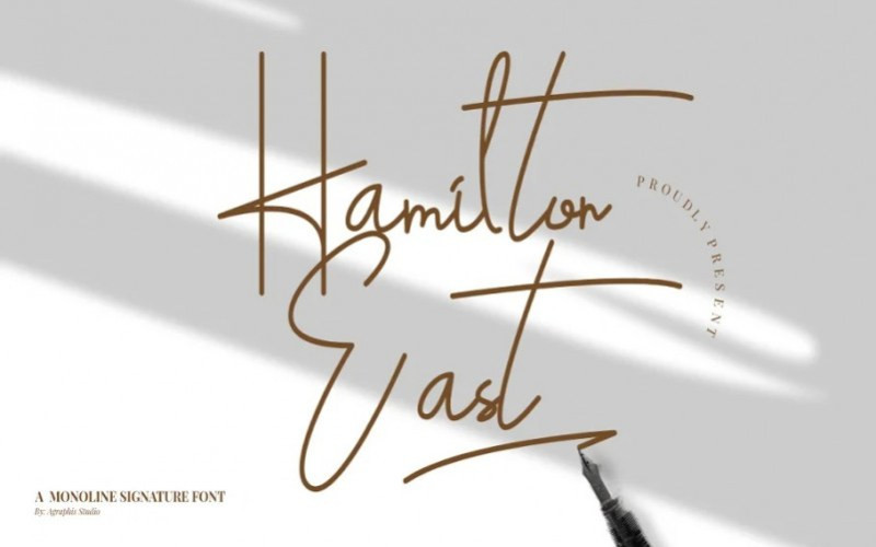 HamiltonEast Script Font