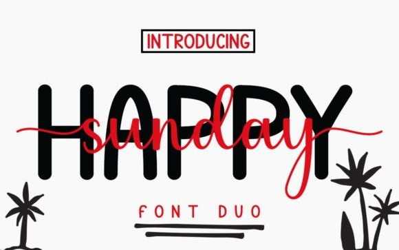 Happy Sunday Font Duo