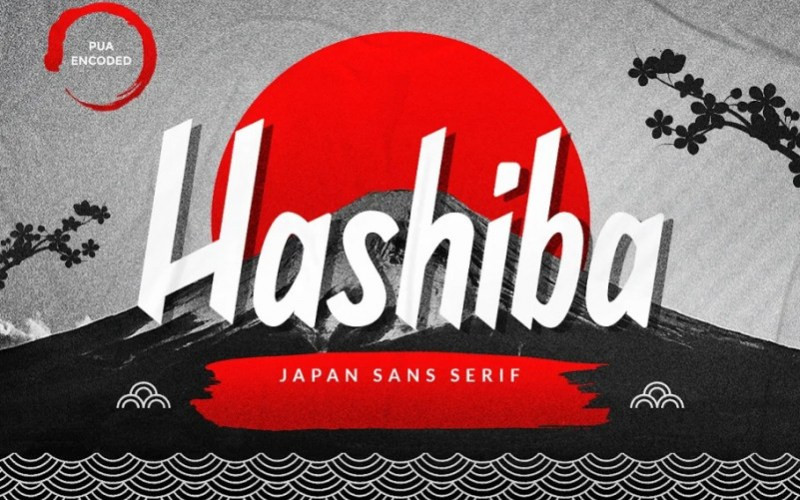 Hashiba Japan Display Font