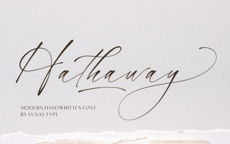 Hathaway Handwritten Font