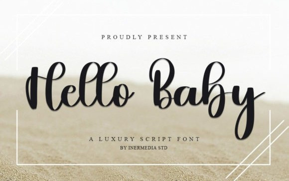 Hello Baby Script Typeface