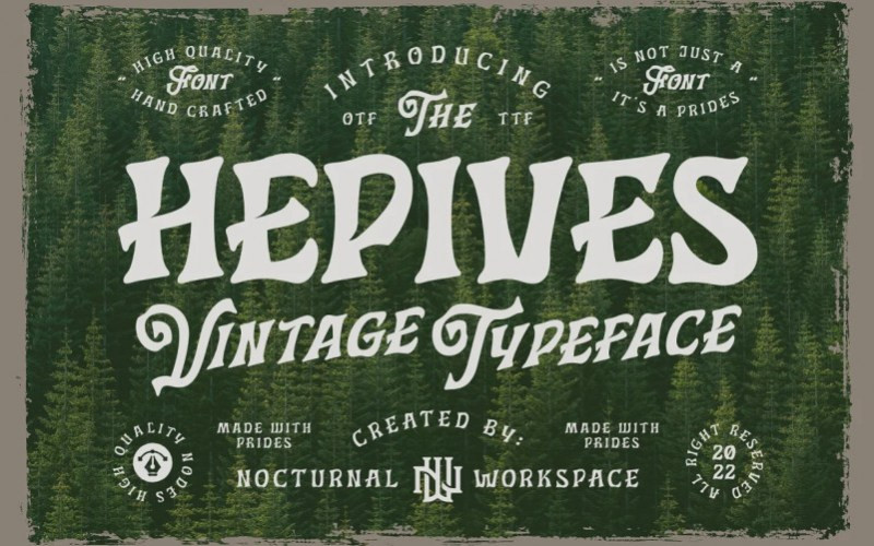 Hepives Display Font