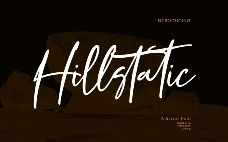 Hillstatic Script Font