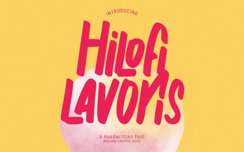 Hilofi Lavoris Brush Font