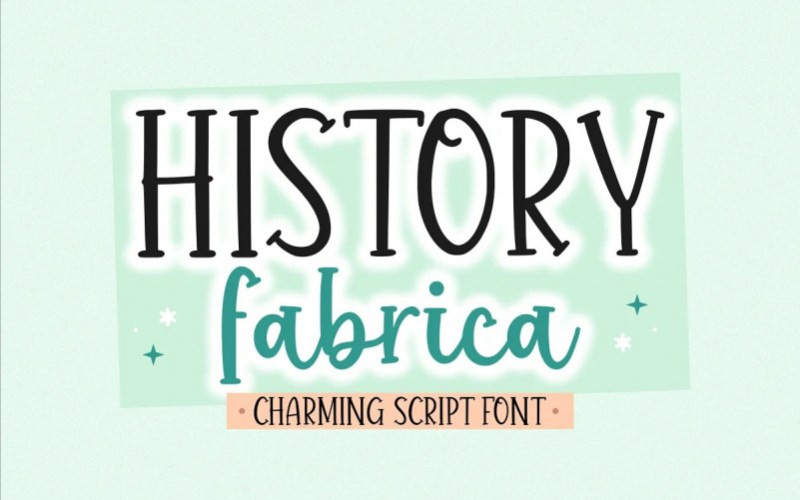 History Fabrica Display Font