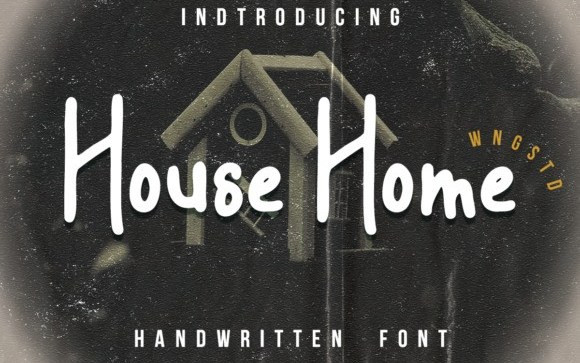 House Home Display Font