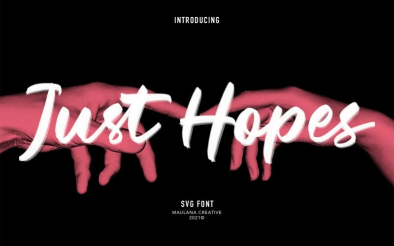 Just Hopes Handwritten Font