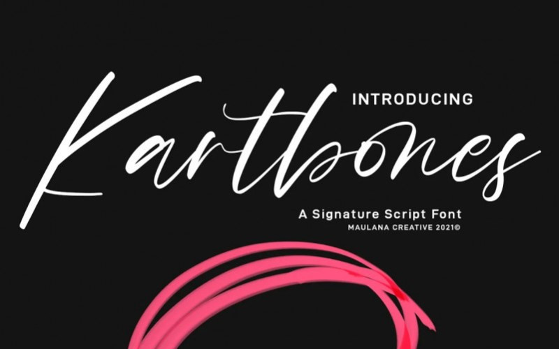 Kartbones Handwritten Font