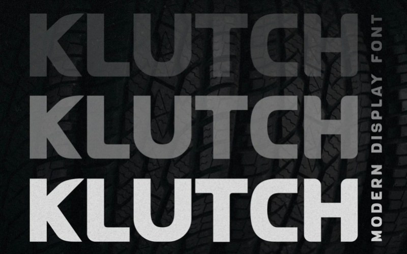 Klutch Display Font